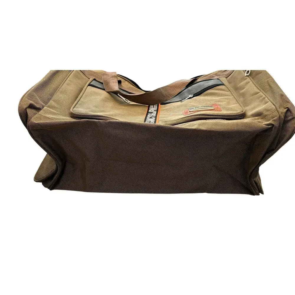 Weidiweisaer khaki multi-use, large capacity foldable travel duffle bag NWOT